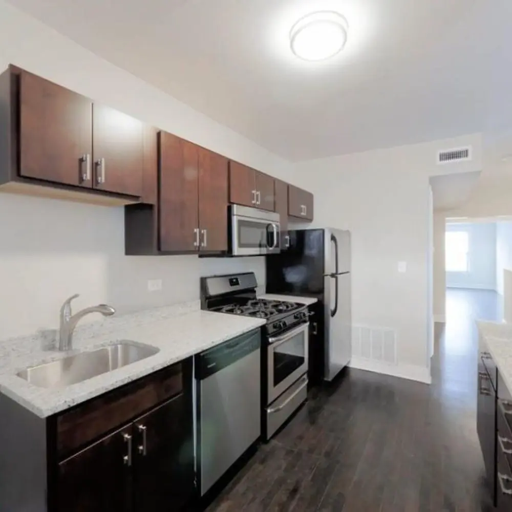 3249–51 N. Damen Ave.: After · renovated kitchen, 2024